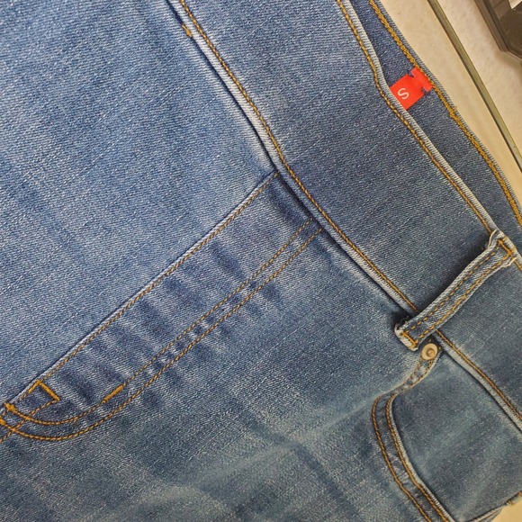 Spanx Flare Jeans Medium Wash High Rise Pull On Compression Denim Size Large - Picture 11 of 13